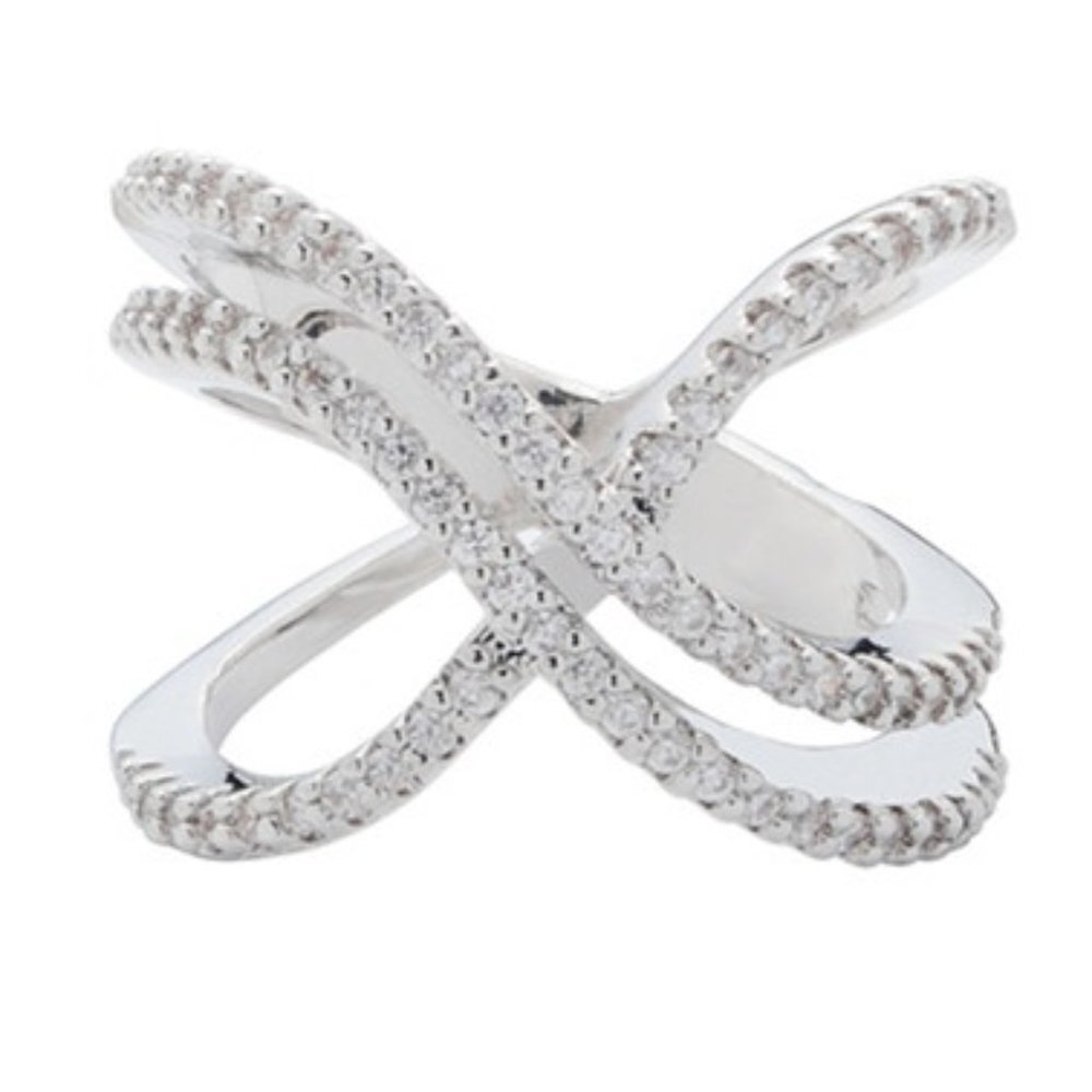 ❤️Trendy 925 Silver Plated Twisted Double Layer Dainty Ring, GPMB1447
